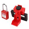 Breaker Lockout Device Strong Nylon Metal Impact Resistant Easy Operation Clamp On Breaker Lockout with Padlock