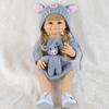 Adorable Pig Sweater Set for 55cm Realistic Doll - DIY Hairstyle & Dress-up Companion Gift
