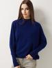 Women's High Neck Batwing Sleeve Knit Wool Sweater - Cozy Winter Style