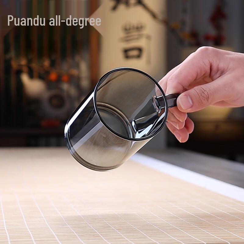 Quandu Thickened Glass Tea Infuser Mug