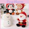 Christmas Plush Snowman Gingerbread Tree Santa Toy With Pp Cotton For Holiday Decor