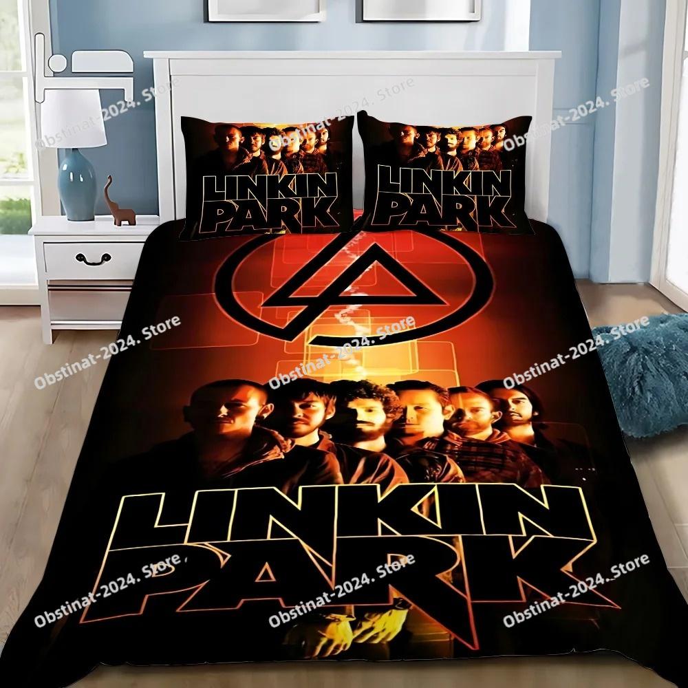Poszewka na kołdrę Poszewka na poduszkę Pościel Zespół rockowy Linkin P-Park Dorosły Chłopiec Dziewczynka Dekoracja sypialni Dzieci Pojedyncza Podwójna Duży Rozmiar