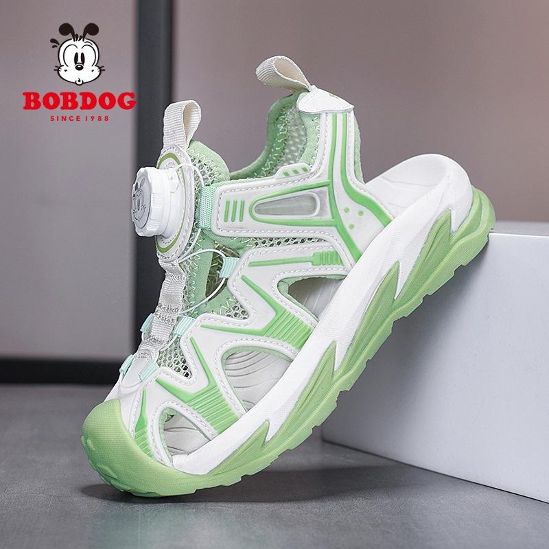 

Babu bean children s sandals boys and girls breathable summer new beach shoes bag head sandals hollow button sneakers 38 inner length/246 мятный зеленый