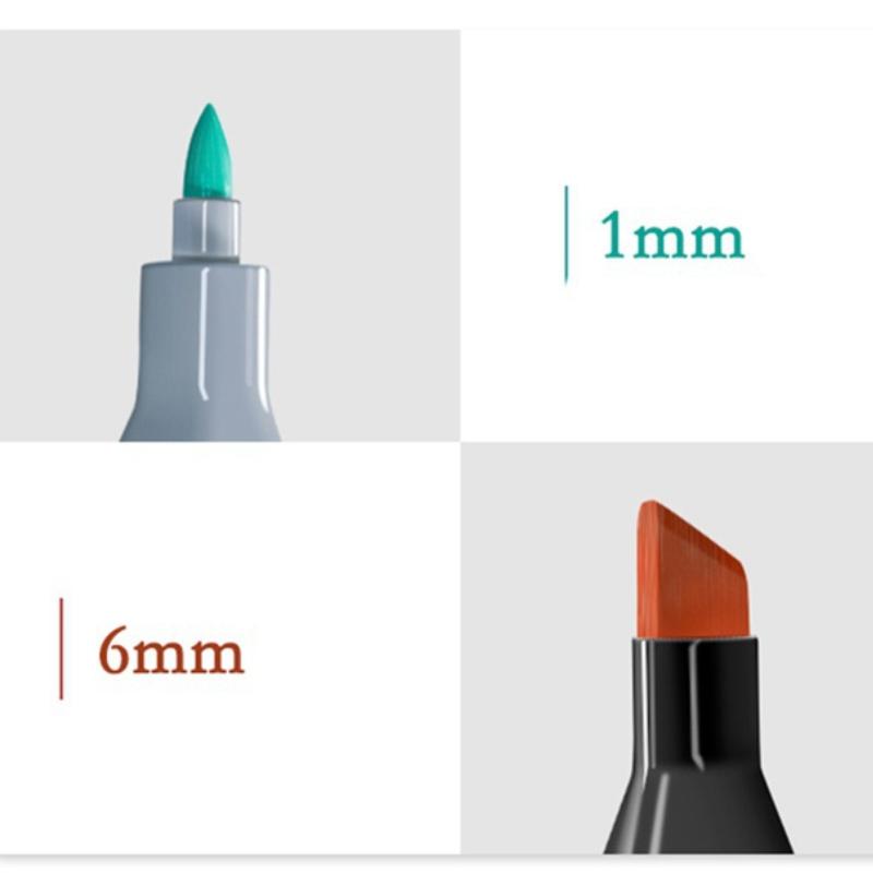 18/24/30/40 PCS Colored Art Sketching Markers Drawing Set Double-head Watercolor Paint Brush Pen Diary Supplies Stationery