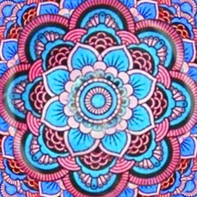 Pełna Okrągły Żywica Krajobraz Diament Malarstwo Kwiat Mandala DIY Diament Haft Obraz Dżetów Rzemieślniczych Prezent