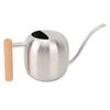 Watering Can Stainless Steel Long Spout Splash Proof with Wood Handle Plant Watering Can for