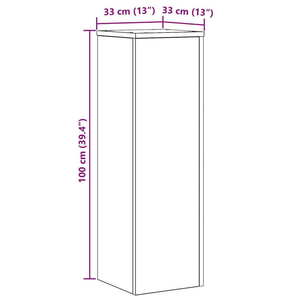 Living room decorative rack, entrance display rack, garden plant rack 33x33x100 cm