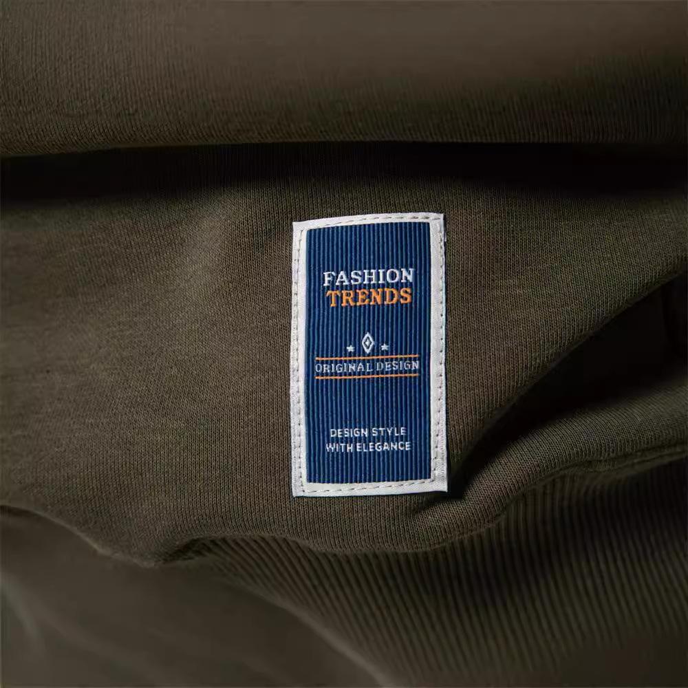 2025 Frühling und Herbst Winter Neuer Lässiger Hoodie Herren Locker Einfarbig Rundhals Hoodie Herren Hoodie