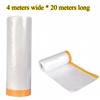 20M Multi-Purpose Masking Film With Tape Furniture Dust Cover Protective Film Dustproof Sheet