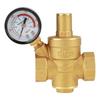 Adjustable Pressure Reducing Valve With Meter Water Pressure Reducer Brass Water Valve  For RV