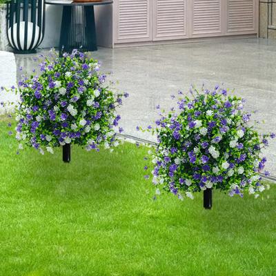 Künstlicher Topfbaum mit Erdspießen, UV-beständige Outdoor-Faux-Kamelien-Formschnittpflanzen, Lebensechte Fake-Kamelien-Sträucher für die Veranda,