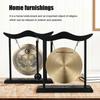 Gong with Mallet Antique Ornament Chinese Style Copper Gong Handicraft Decoration