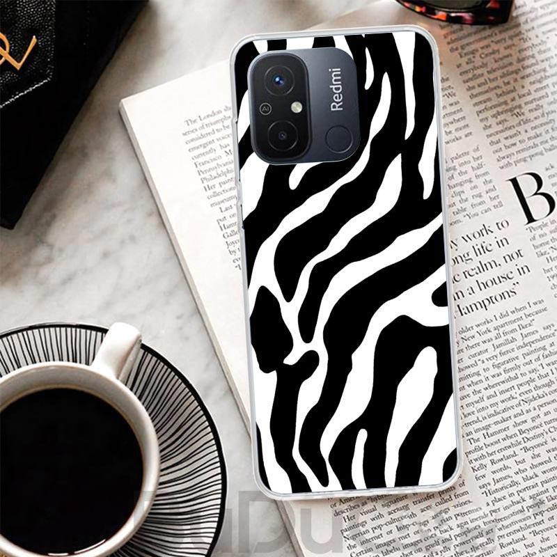 Zebra Stripe Print Cover For Xiaomi Redmi 12 12C 10 10C 9 9C 9T 9A Phone Case 10A 8A 8 7A 7 6A 6 Pro K60 K20 K40 S2 Print Coque
