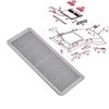 2Pcs Sunroof Ceiling Grille Cover Trim For Mercedes W203 W208 W209 W210 W211 W215 W219 W220 W240 A2117840644