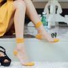 1 Paar/8 Paare Damen Tupfen Socken Sommer Spitze Kristall Glas Seide Socken Kurz Dünn Transparent Jacquard Elastisch Ultra Socken