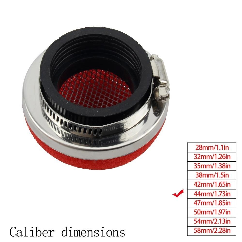 Sponge Material Sponge Filter Red Color Air Cleaner High Flow Intake Pipe Scooter Refit