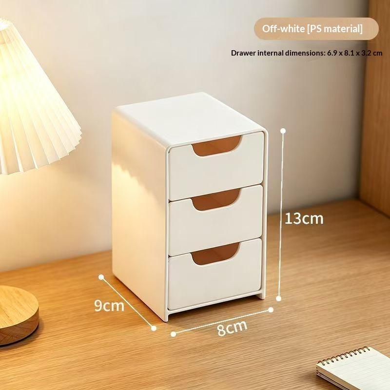 3 Layer Desktop Drawer Storage Organizer Clear Visible Space Saving For Home Office Cosmetics Stationery Storage