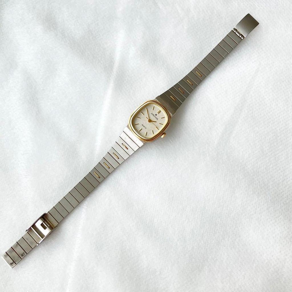 Used JUNGHANS Ladies Watch Wristwatch Silver Quartz