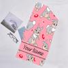1pc Bambi1 Beach Towel with Custom Name, Beach/Swimming/Bath/Picnic/Camping Towel, Suitable for Seaside Beaches