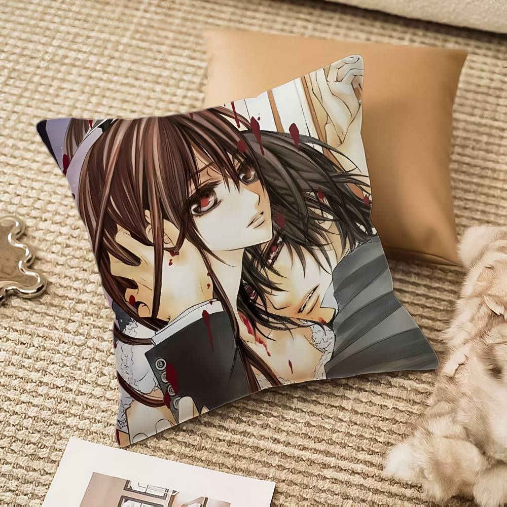 Anime V-Vampire Knight Pillow Case Anti-dustmite Invisible Zipper Sofa Bed