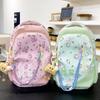 Schoolbag1011 New Cartoon Student Schoolbag Junior High School Large-capacity College Girls High-value Printed Schoolbag