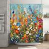 Delightful Daisies Bath Curtain: A Cheerful Addition for Your Bathroom Decor Floral Shower Curtains In Pink and White Made with