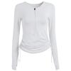 Color Discount 190804 Fashion Drawstring Long Sleeve Yoga Wear Casual Slim Fit and Quick-Drying Running Sports Workout Clothes for Women