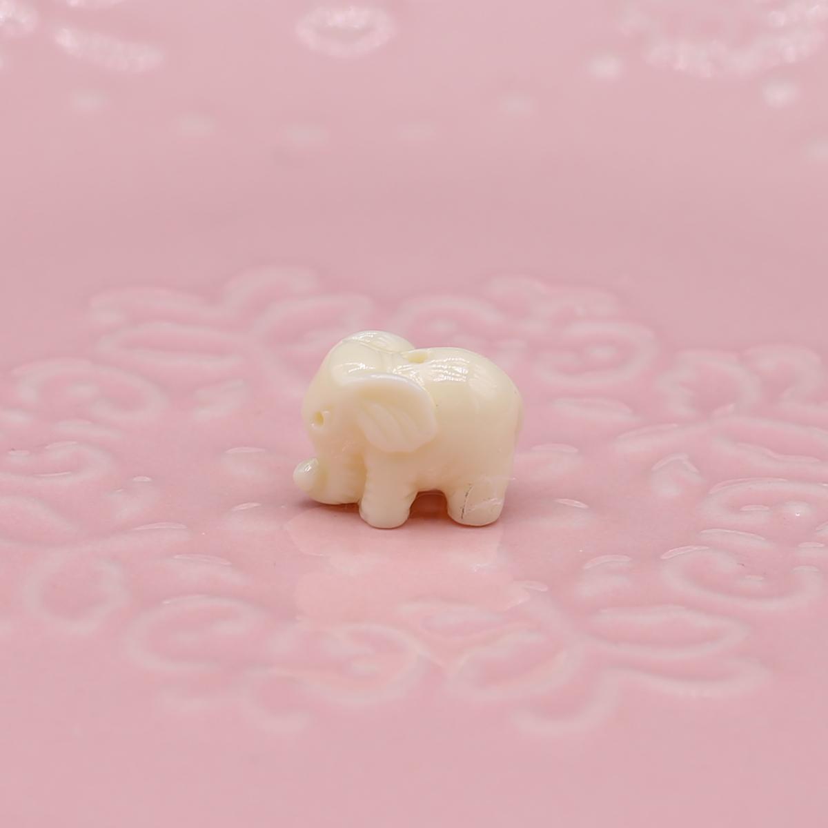 

30 шт./пакет синтетические коралловые бусины в форме слона перфорированные свободные бусины-разделители для изготовления ювелирных изделий DIY подвески ожерелья брелки аксессуары 30Pcs/12mm