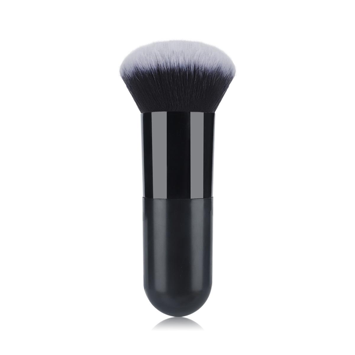 Single large and small fat pier foundation makeup brush, round head loose powder brush, multi-functional glue handle honey brush recommended