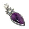 Natural Amethyst Gemstone Pendant 925 Sterling Silver- Handmade Design, Everyday Wear Jewelry, Unique Amethyst Pendant Father's Day Gifts