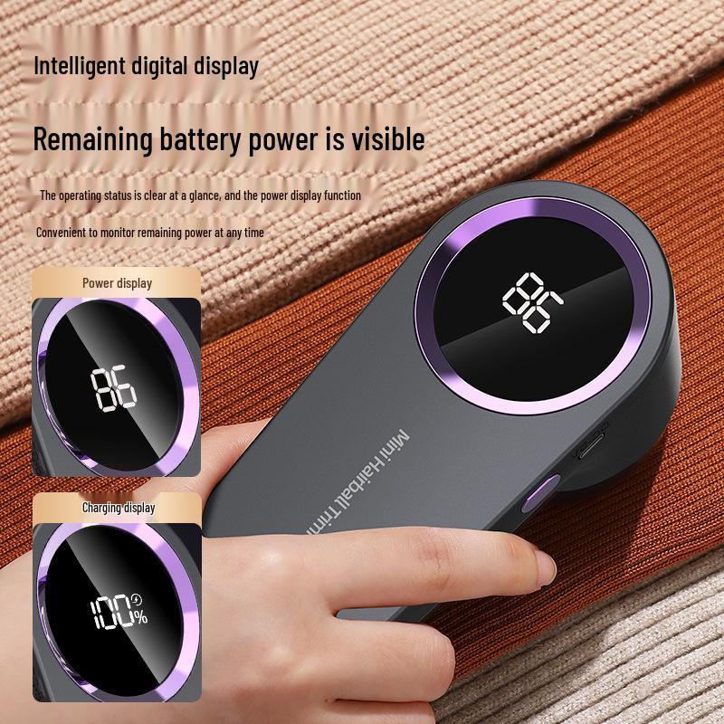 Rechargeable Digital Fabric Shaver - Lint Remover & De-Piller for Clothes and Sweaters, Gift-Ready, Household Use