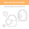 Comfortable Breastfeeding Accessory for S18/S21 Wearable Pumps 27mm/24mm Pump Flange & Valve Soft Silicone Diaphragm