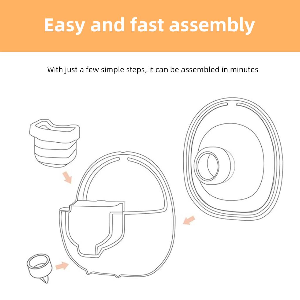 Comfortable Breastfeeding Accessory for S18/S21 Wearable Pumps 27mm/24mm Pump Flange & Valve Soft Silicone Diaphragm