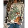 3D Printed Long Sleeve Round Collar Hoodie3d Print Long Sleeve Crew Neck Sweater