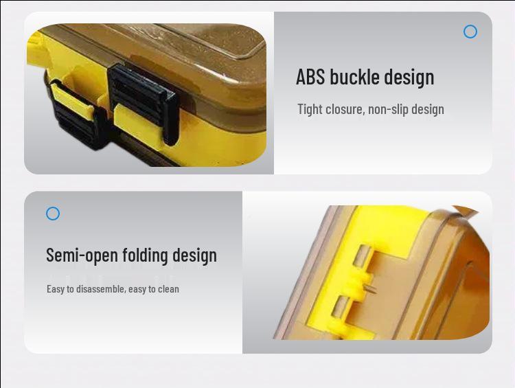 Popular Double-Layer Handheld Fishing Lure Box - Two-Sided Storage for Lures and Frogs