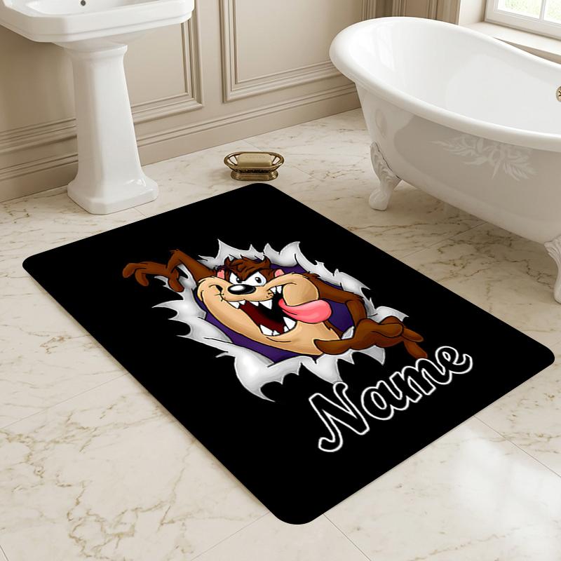 Custom Name Thunder Cat Living Room Non-Slip Area Rug Soft Carpet for Bedroom Kids Playroom Sofa Office Home Decor Doormat