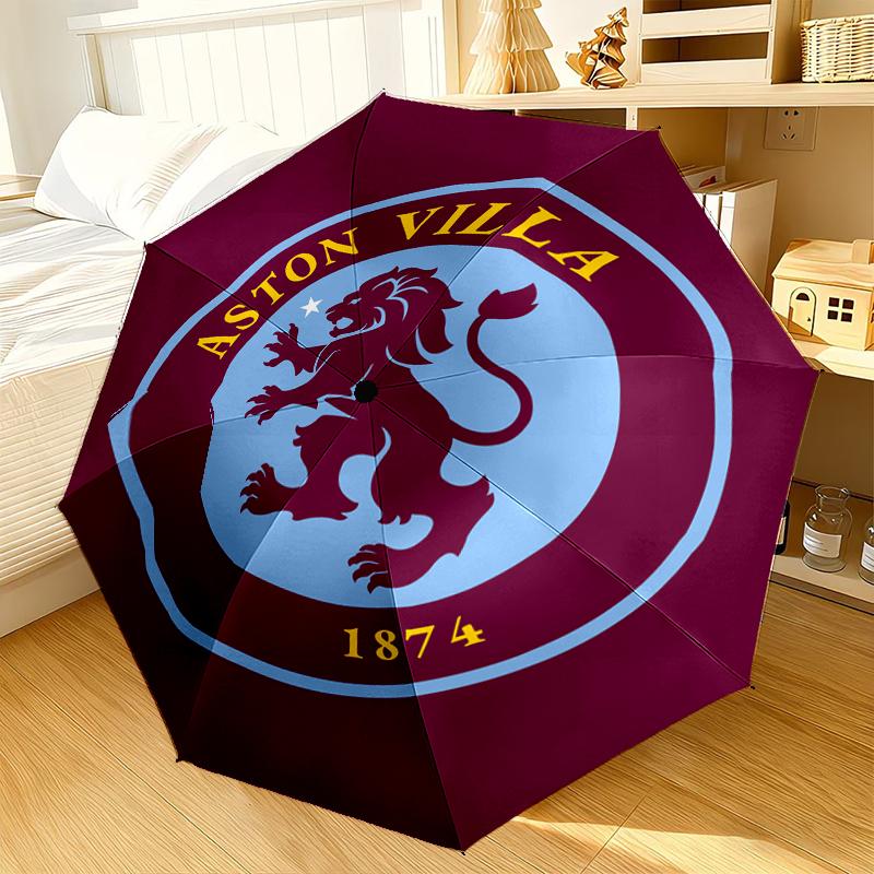 Football Club Emblem lion Umbrella 8-Frame for Travel, camping, Casual Lightweight Portable Umbrella, Essential for every family Holidays Gift