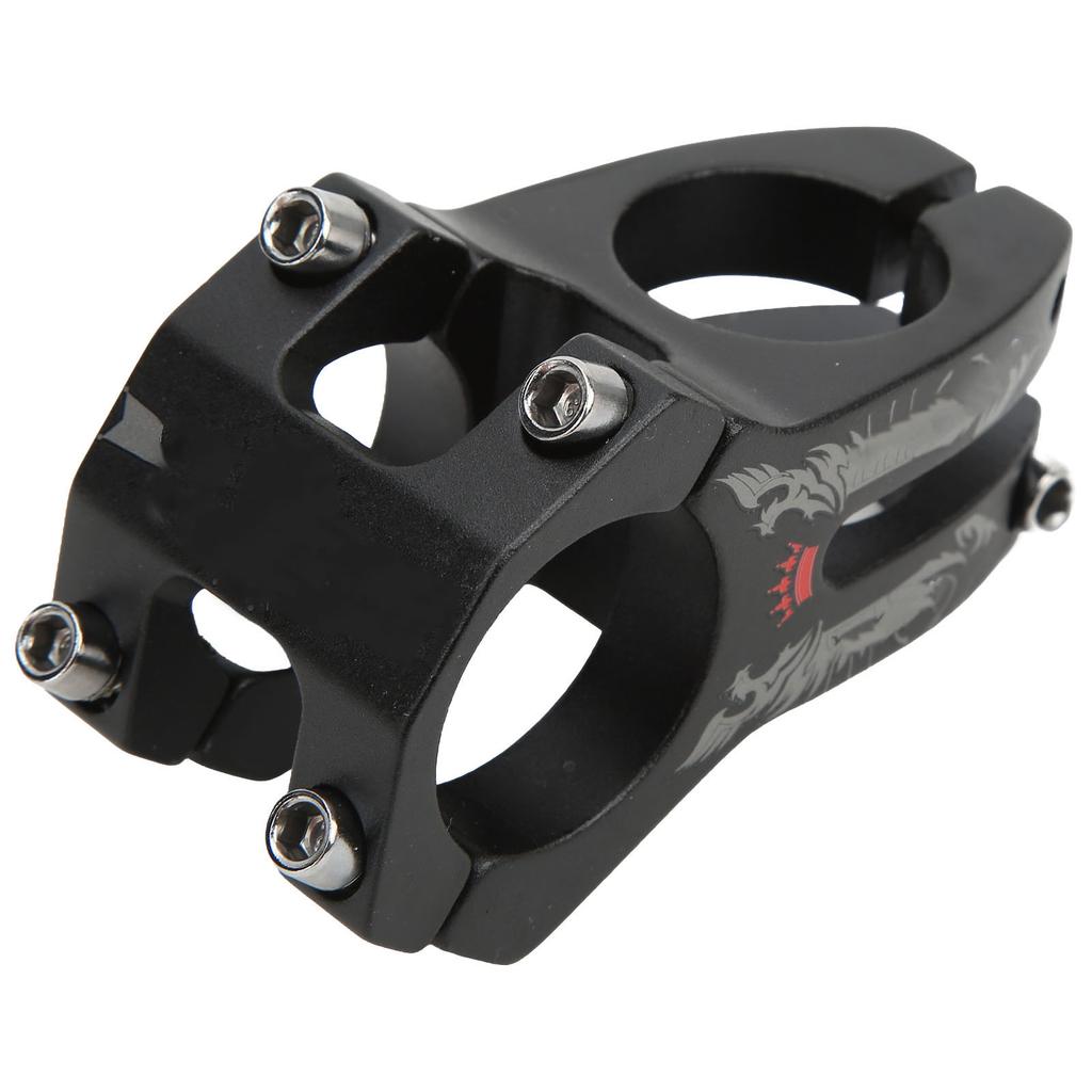 Mountain Bike Stem Lightweight Aluminum Alloy Hollow 31.8mm Curved Knife Marking Short Handlebar Stem for Cycling