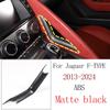 ABS Matte Black For Jaguar F-TYPE 2013-2024 Car Central Control Water Cup Panel Glass Lifting Frame Car Interior Accessories