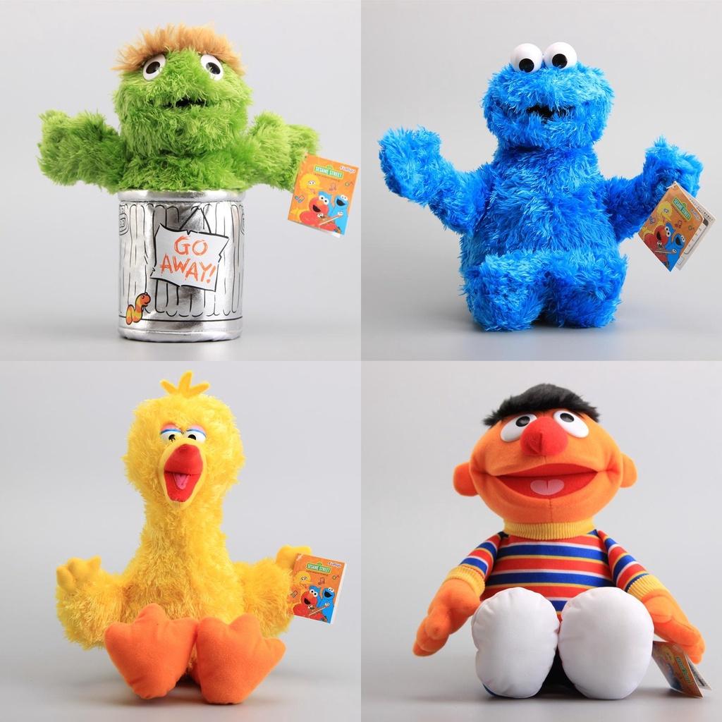 High Quality Sesame Street Plush Elmo Zoe Ernie Oscar Cookie Grover Bird Nwt Toys