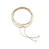 Hip-hop Long Square Bead Necklace Geometric Elegant Minimalist Necklace Vintage Alloy Sweater Chain Women