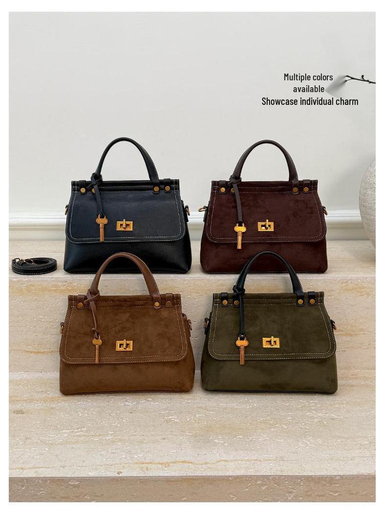 Koreanische Retro Damen Umhängetasche: Vielseitiges, Schlichtes, Atmosphärisches Design mit Großer Kapazität für den Täglichen Arbeitsweg.