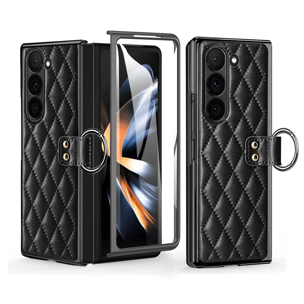 Luxurious Fragrant Ring Electroplated Polychrome Phone Case for Women Compatible with Samsung Galaxy Z Fold 7/6/5