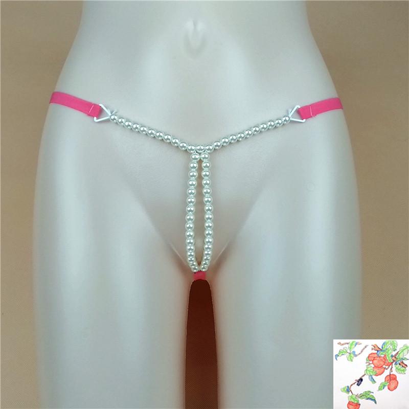 Chiloți Sexy Transparenți cu Mărgele Fără Cracul Gol pentru Femei - Mărime Mare