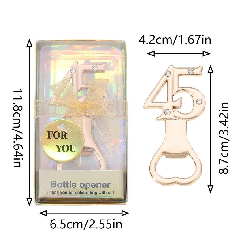 Digitaler Flaschenöffner, Bierflaschenöffner aus Zinklegierung, Kleine Geschenke für Hochzeits- und Geburtstagsfeiern