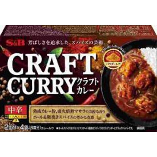

CRAFT CURRY среднеострый x 6 пакетиков S&B 136,8 г