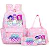 3Pcs/Set KPop Demon Hunter School Bags Girls Teens Rumi Mira Zoey Youth School Backpack Travel School Students Laptop Backpack