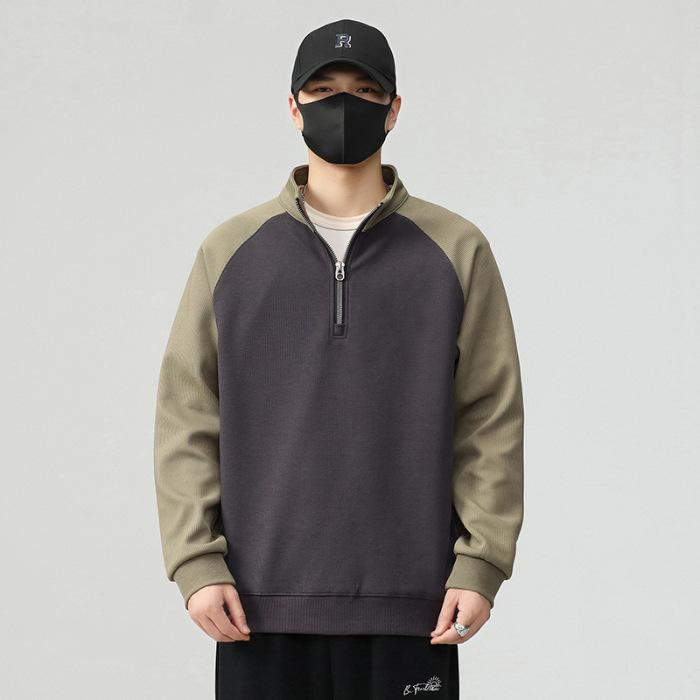 Мужской свитер мужской весна и осень круглый вырез модный бренд мужской топ с длинным — фото 7