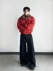 Winter 2026 American Street Style Loose Leopard Print Lapel Jacket with Fur Collar and Fleece Lining