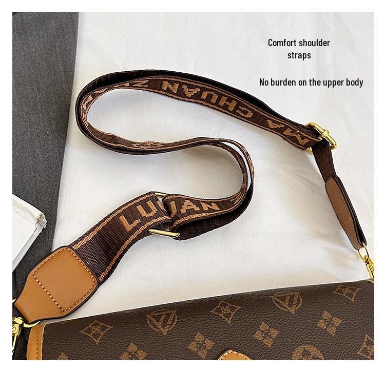 Trendy Women's Single-Shoulder Crossbody Bag - Fashionable High-End Small Square Commuter Bag